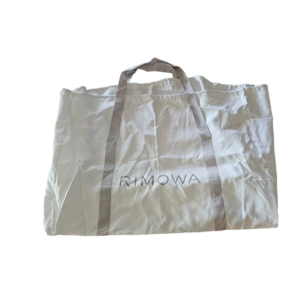 Rimowa Large Luggage Dust Bag White Cotton Drawstring Carry Handles Logo 43x23